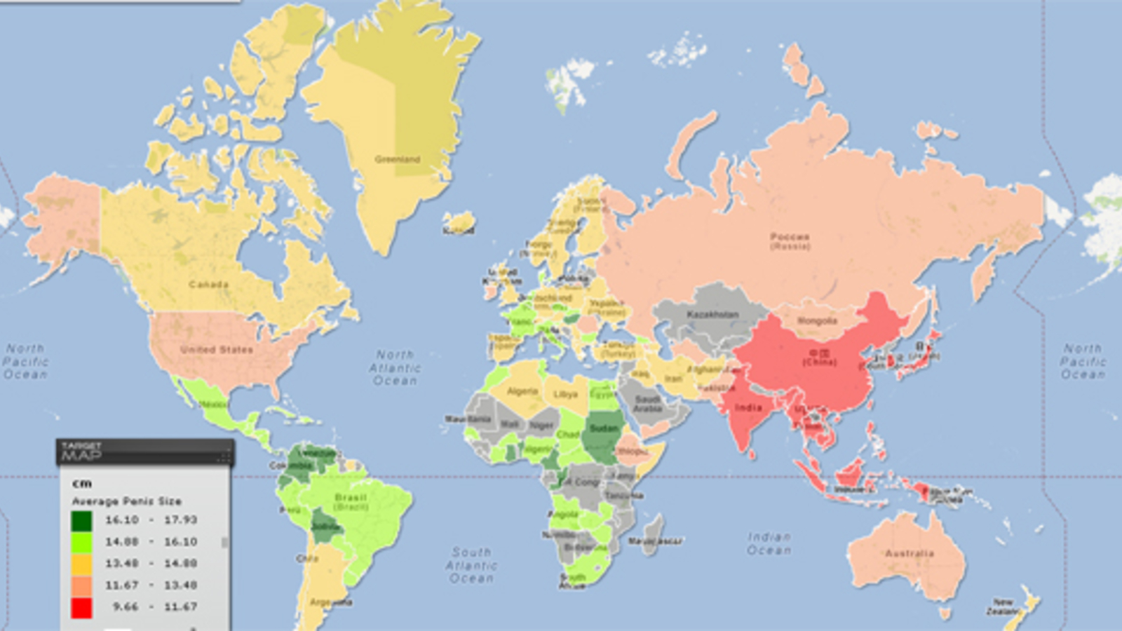 Jetzt ist die Penis-Weltkarte da! - madonna24.at