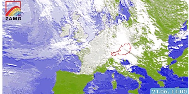 Schnee mitten im Sommer