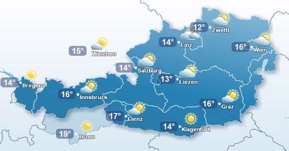 Heute bekommen wir wieder 20 Grad
