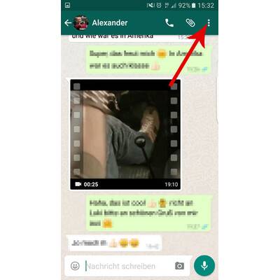 WhatsApp-Kontakte am Screen verknüpfen