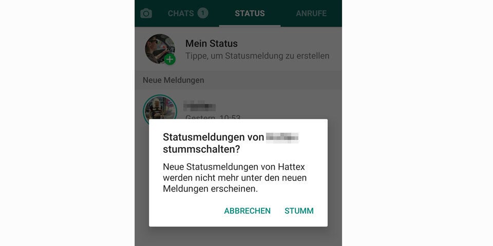 WhatsApp stoppt nervige Status-Updates