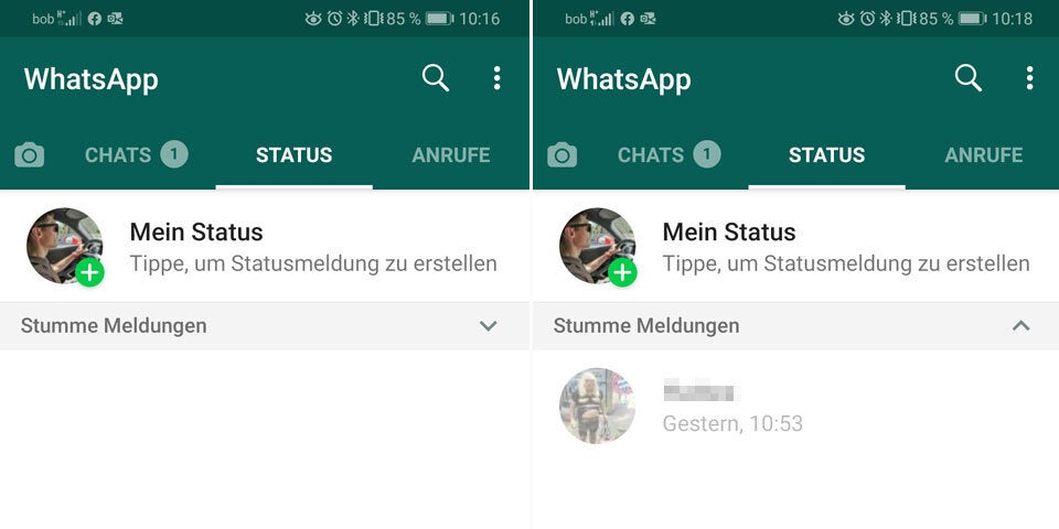 WhatsApp stoppt nervige Status-Updates