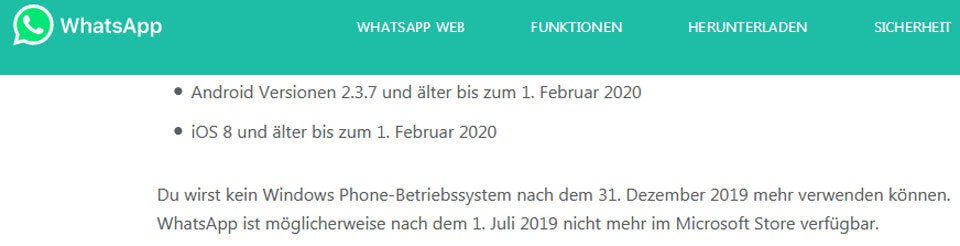 WhatsApp: Was sich 2020 alles ändert