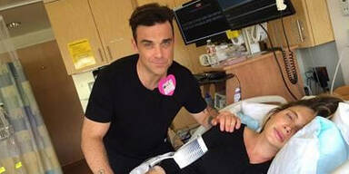 Robbie Williams twittert: "Baby da"