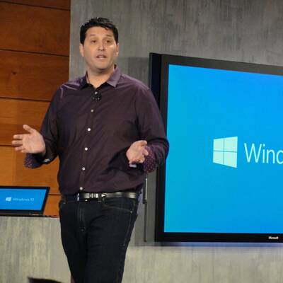 Fotos von der Windows 10 Präsentation