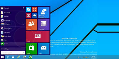 Windows 9: Fotos zeigen Startmenü