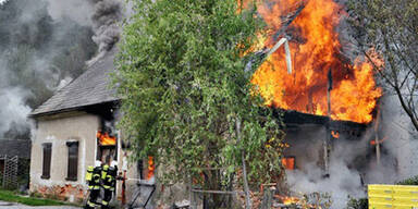 Einfamilienhaus in der Steiermark abgebrannt