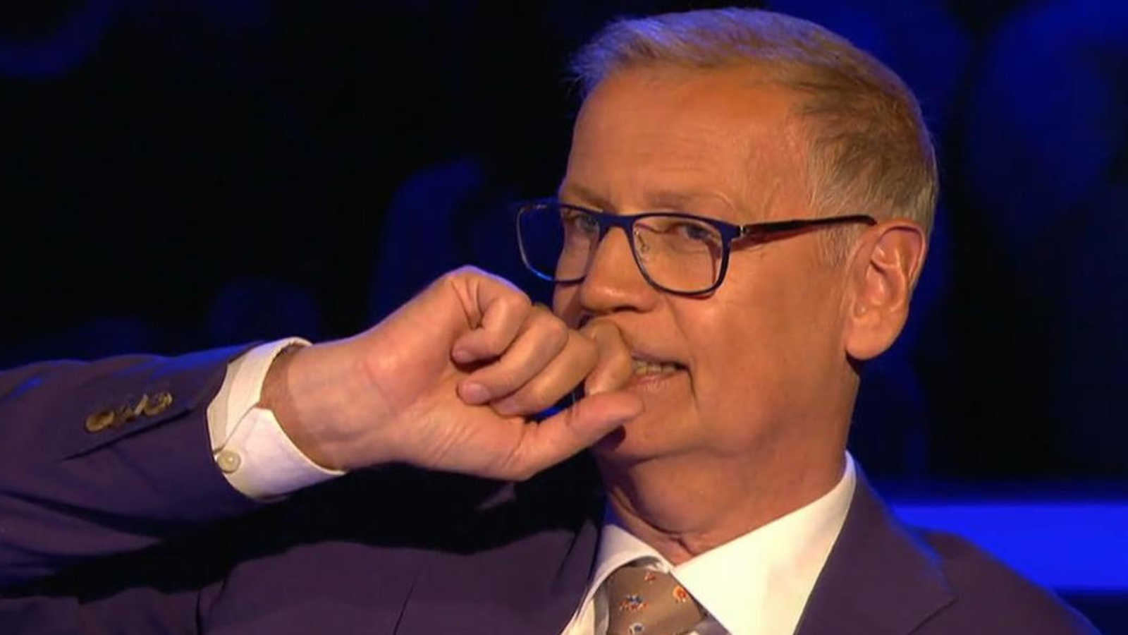 The candidate elicits Jauch’s strict anti-fraud rule “Who Wants to Be a Millionaire?”