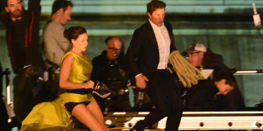 Tom Cruise und Rebecca Ferguson beim Dreh in Wien