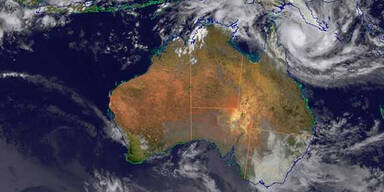 Zyklon rast auf Australien zu
